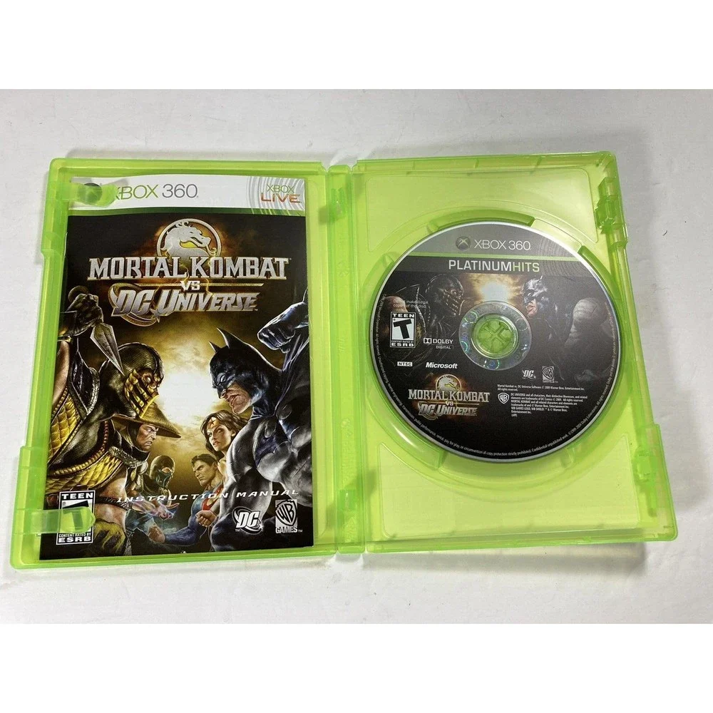 Mortal Kombat Vs. DC Universe (Microsoft Xbox 360) CIB | Clean | Tested Working